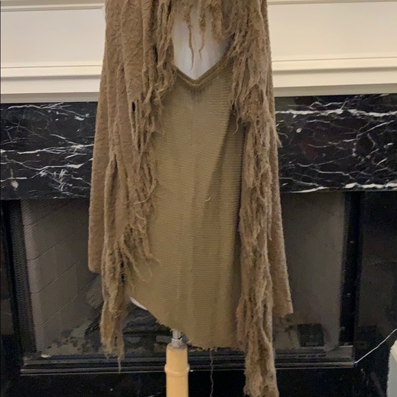 Free People olive gn unique tunic top - Picture 6 of 7